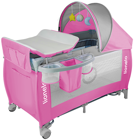 Pink Infant bed